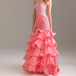 pink mermaid prom dress night moves